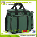 600D polyester cooler bag with bottle pocket multifunction cooler bag with top flap